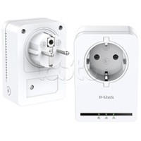 Комплект из двух PowerLine-адаптеров DHP-309AV/C1a D-Link DHP-309AV/C1a