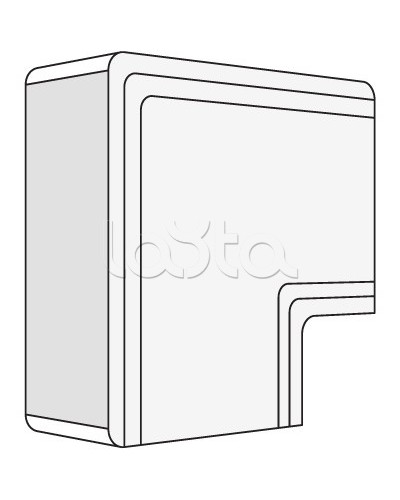 Угол плоский NPAN 80x40 мм DKC 01740 во Владимире Аксессуары для кабель-канала Pintop.ru