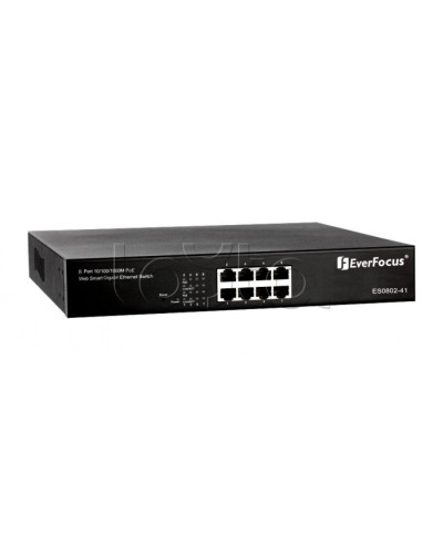 Коммутатор PoE 8-портовый EverFocus ES0802-41 во Владимире Коммутаторы Pintop.ru