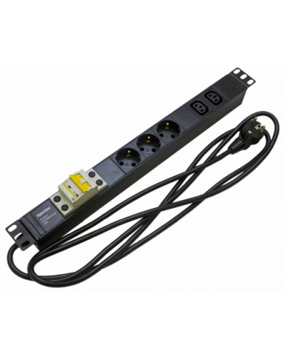 Блок розеток Hyperline SHE19-3SH-2IEC-B-2.5EU во Владимире Блоки розеток Pintop.ru