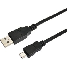 Кабель USB (шт. micro USB - шт. USB A) 1.8 метра, черный REXANT (18-1164-2)