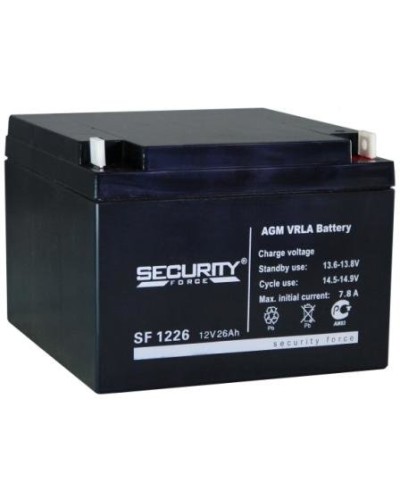 Аккумулятор свинцово-кислотный Security Force SF 1226 во Владимире Электротехническое оборудование Pintop.ru