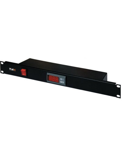 Панель для шкафа, с терморегулятором и датчиком TLK TLK-TERM-BK во Владимире Вентиляторные модули Pintop.ru